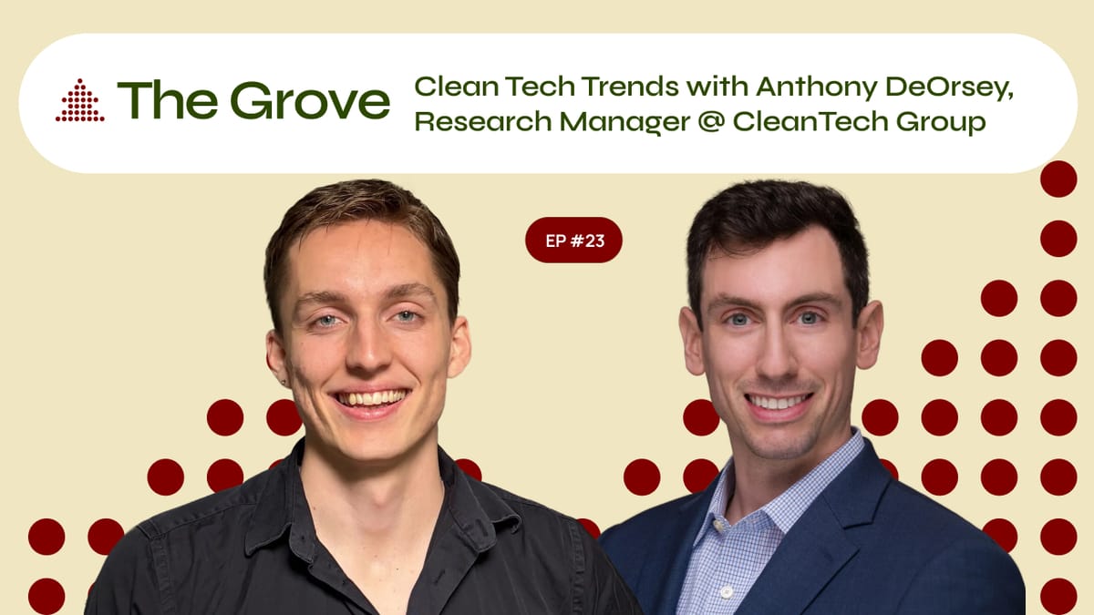 Sportcenter of Cleantech: Anthony DeOrsey w/Cleantech Group