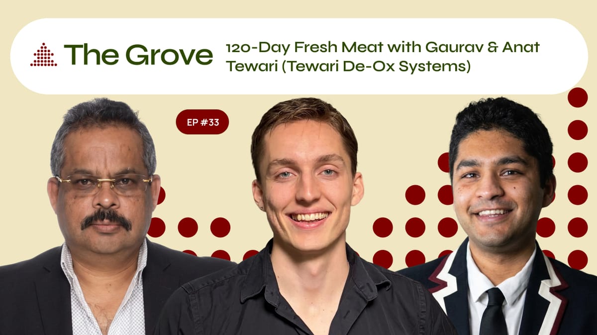 Father-Son Startup Saving the  Meat Industry // Gaurav & Anat Tewari w/Tewari De-Ox Systems